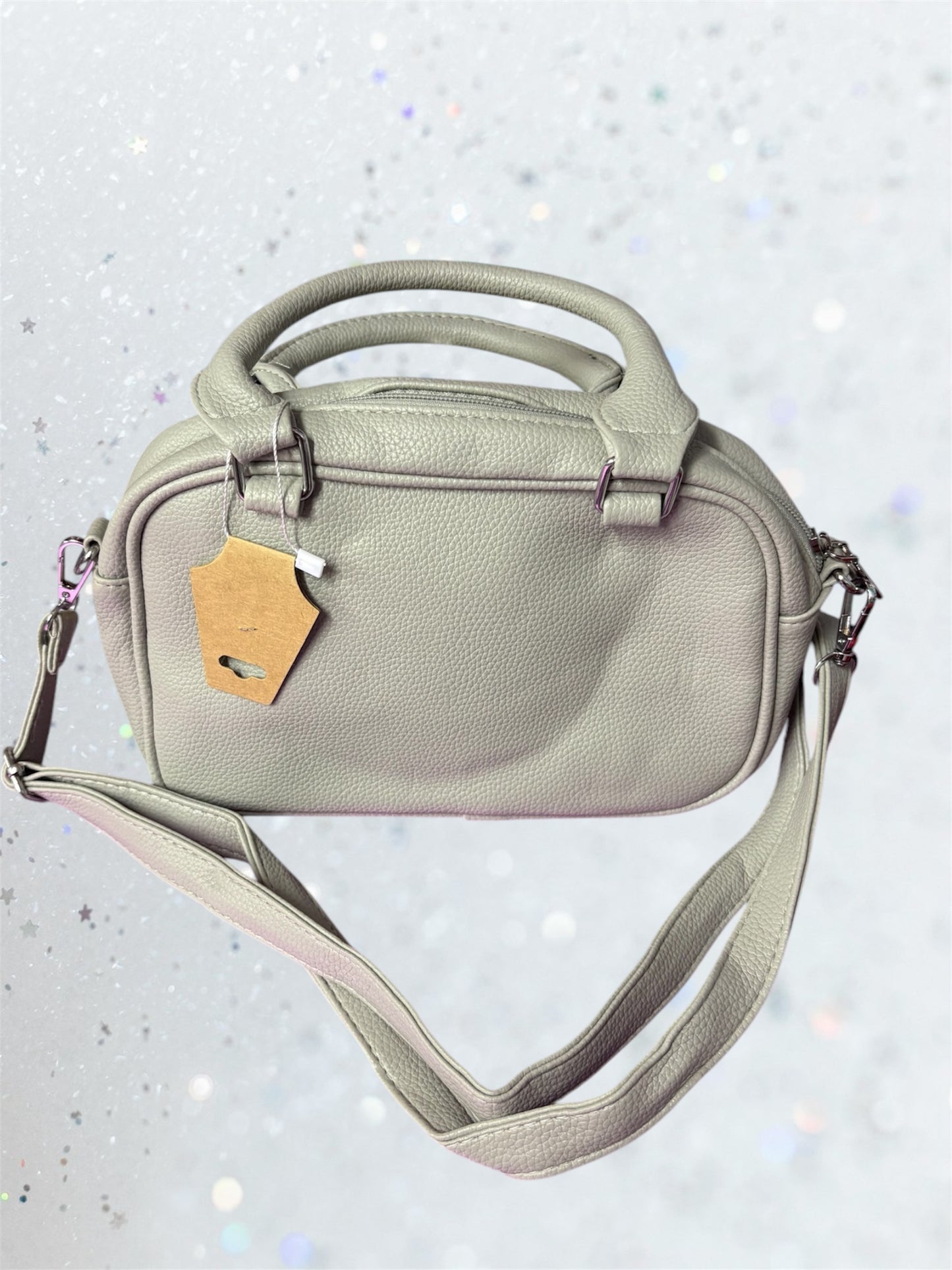 Bauletto con tracolla grigio