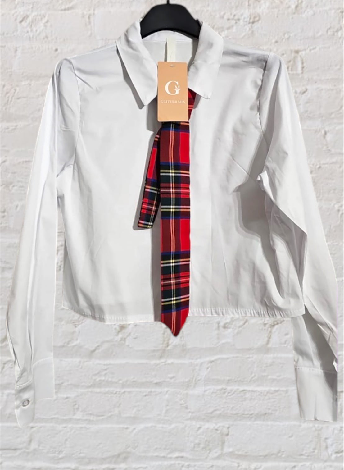 Camicia con Cravatta Tartan