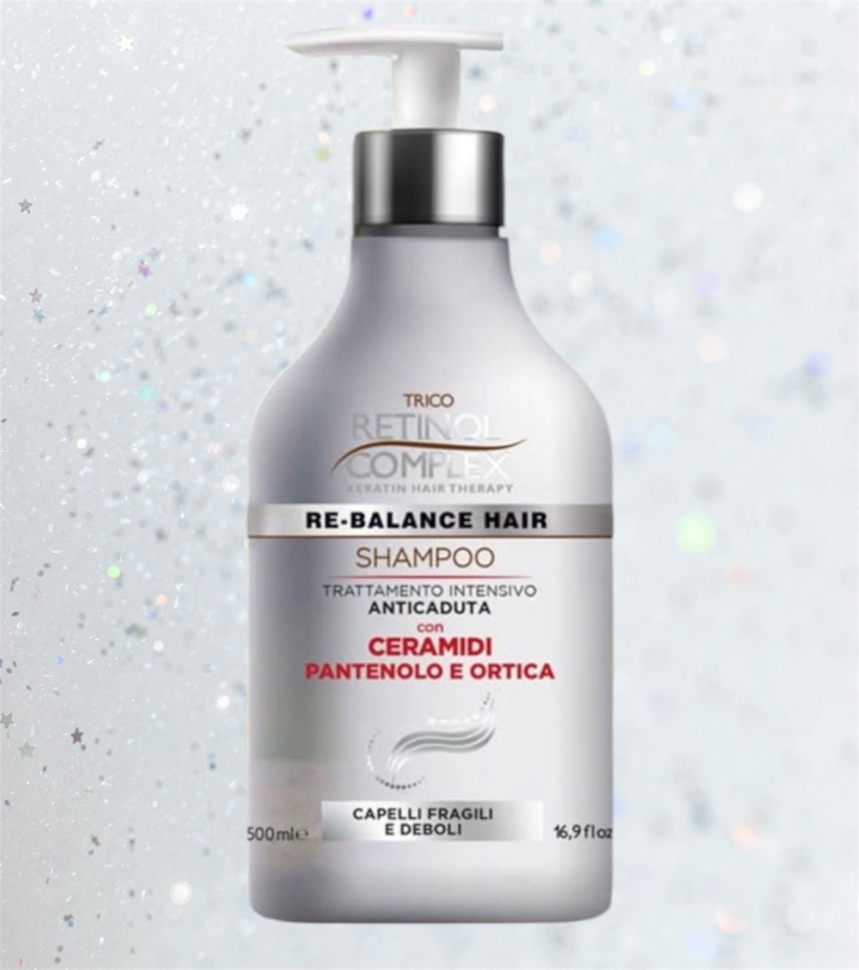 Shampoo anticaduta ceramidi e ortica con dosatore 500 ml