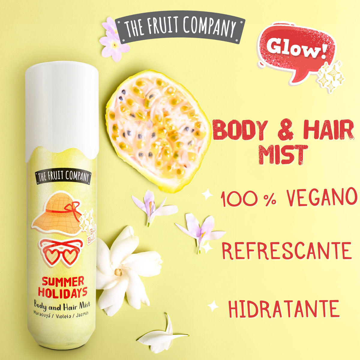 Acqua profumata corpo e capelli fragranza estiva maracuja e Jasmine 200 ml illuminante