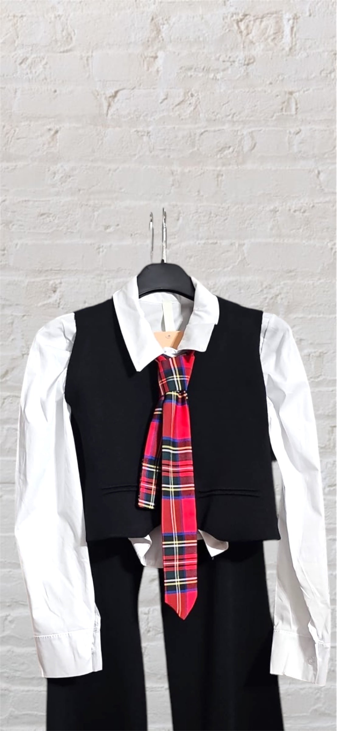 Camicia con Cravatta Tartan