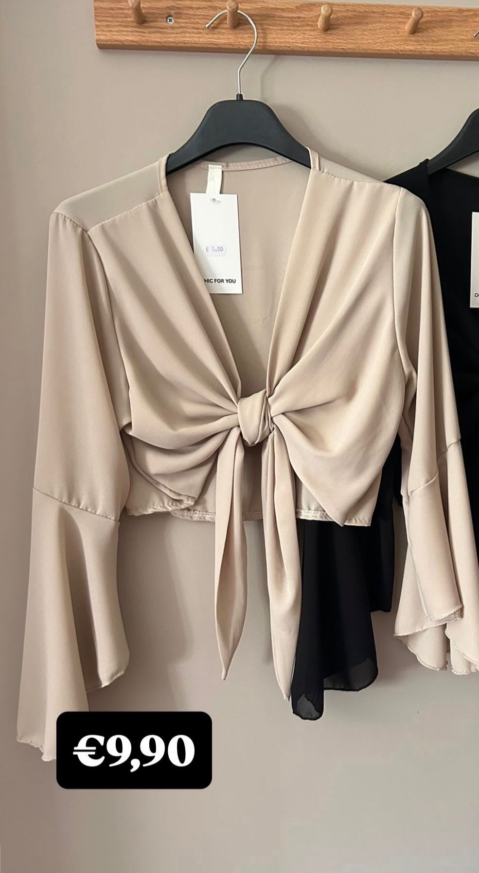 Coprispalle chiffon beige