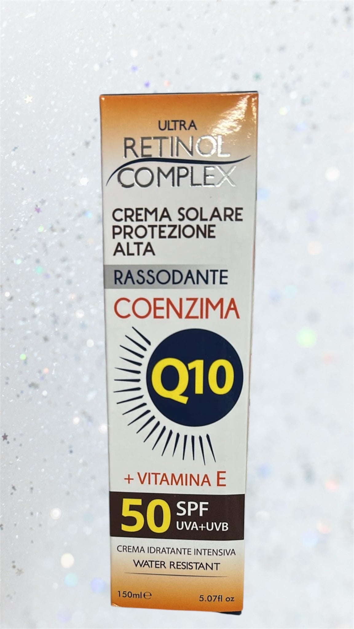 Crema solare protezione uva+uvb alta 50 coenzima Q10 e vitamina Econ dosatore