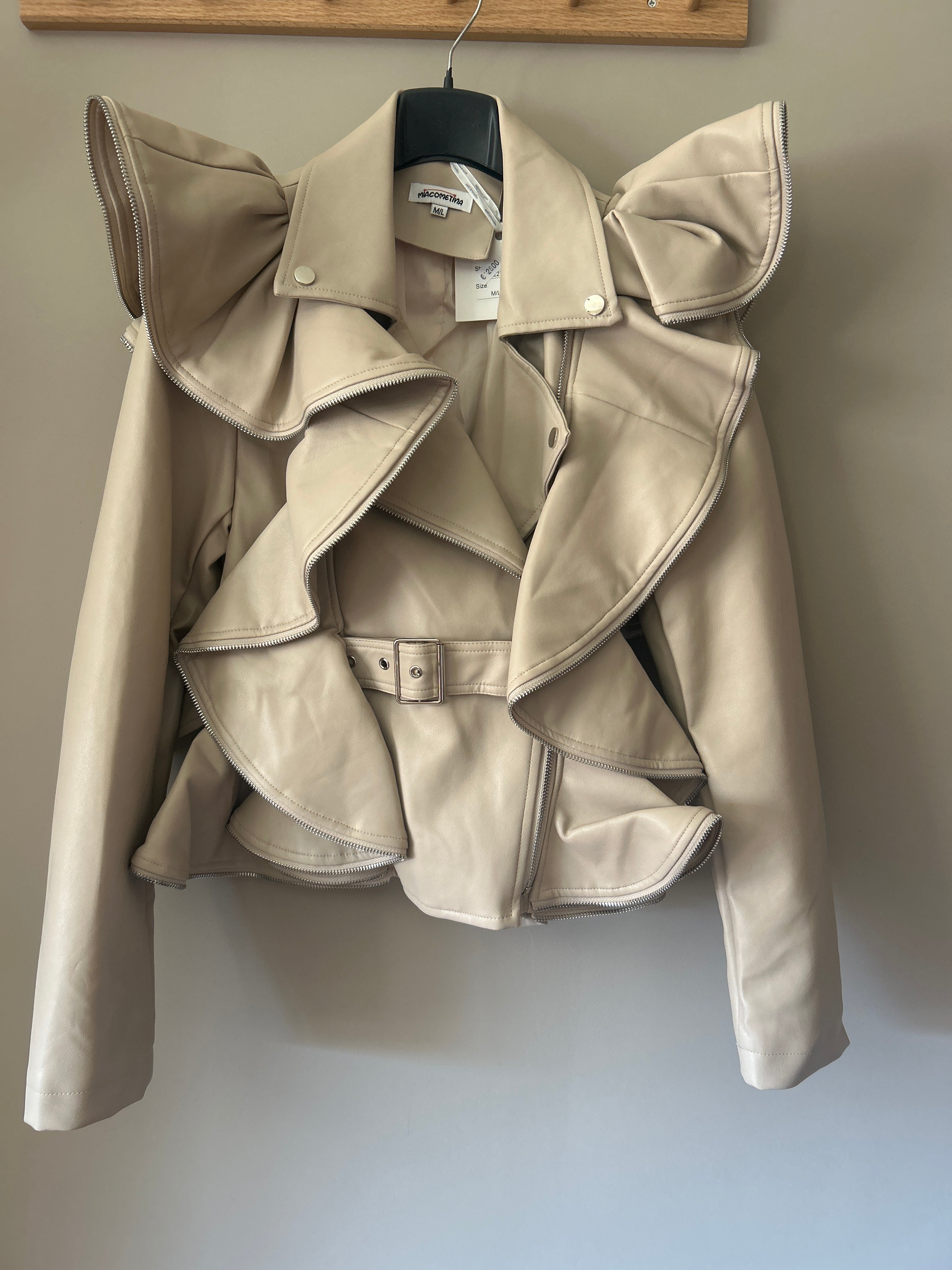 Giubbino ecopelle butterfly M/L