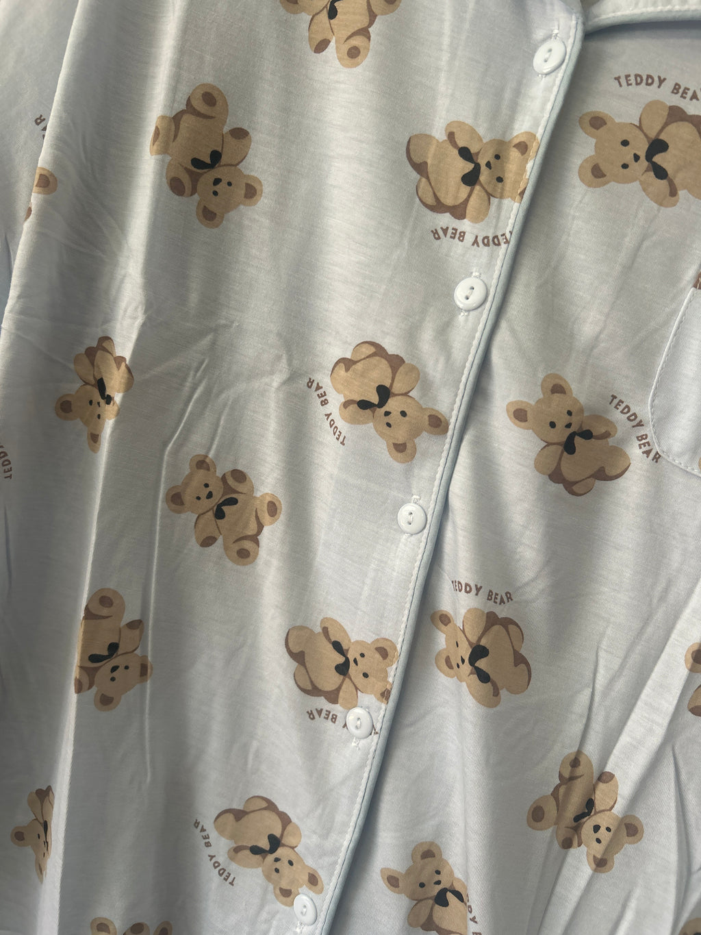 Pigiama Teddy celeste