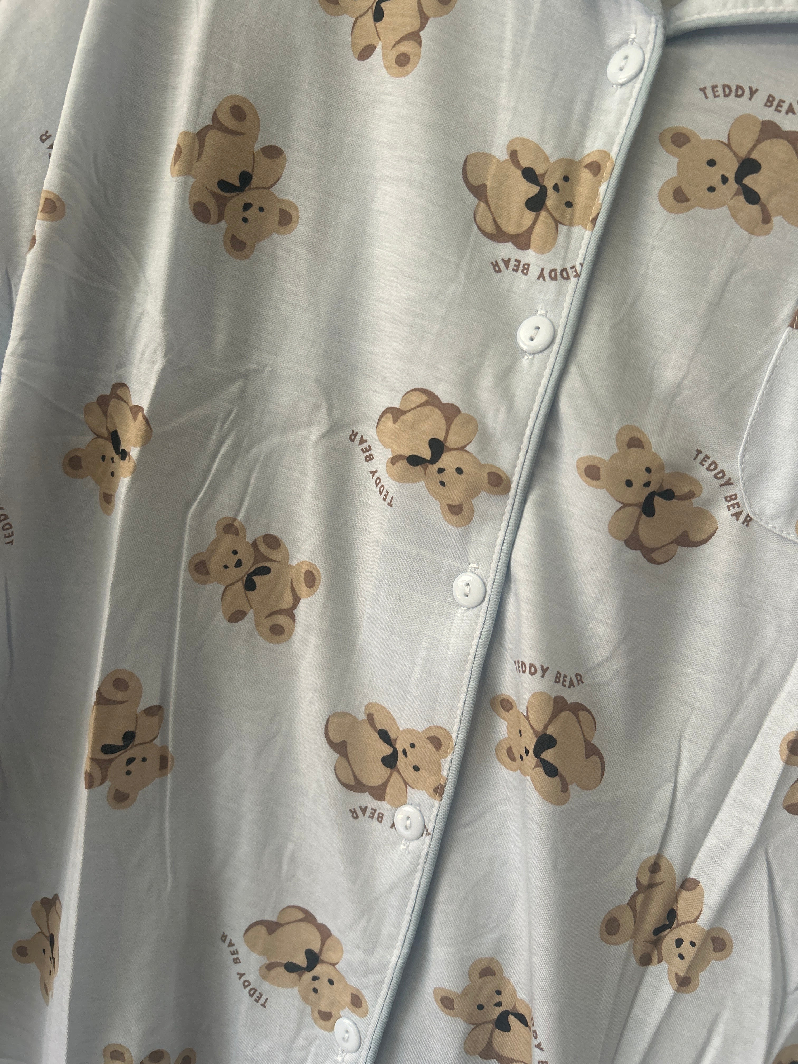 Pigiama Teddy celeste