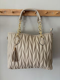 Bag geometrik beige