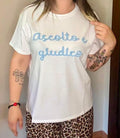 T shirt taglia unica ascolto e giudico
